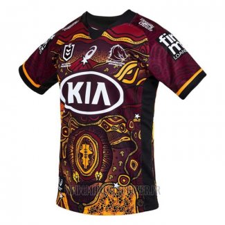 Maillot Brisbane Broncos Rugby 2021 Indigene