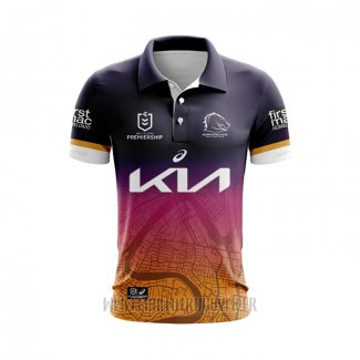 Maillot Polo Brisbane Broncos Rugby 2024 Indigene