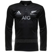 Maillot All Black Nouvelle-Zelande Ml Rugby 2016 Domicile