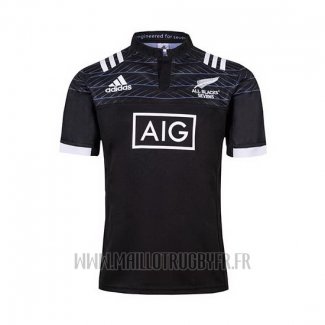 Maillot All Black Nouvelle-Zelande 7s Rugby 2019 Domicile