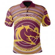 Maillot Polo Brisbane Broncos Rugby 2021 Indigene