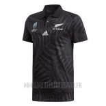 Maillot All Black Nouvelle-Zelande Rugby RWC 2019 Noir