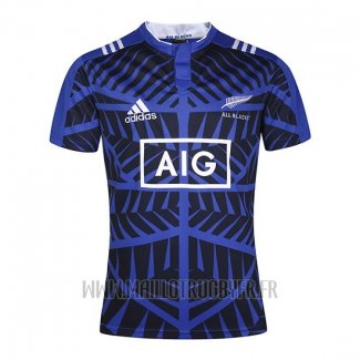 Maillot All Black Nouvelle-Zelande Rugby Bleu