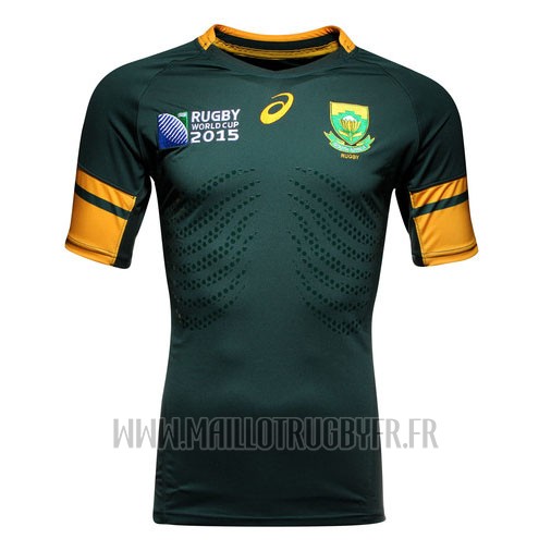 Maillot De Rugby De Match De L'Afrique Du Sud RWC 2015 Taille Maillot De Rugby De Match De L'Afrique Du Sud RWC 2015 Taille