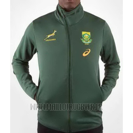 Rugby Vintage - Veste de Survêtement Afrique du Sud Springboks - Vert